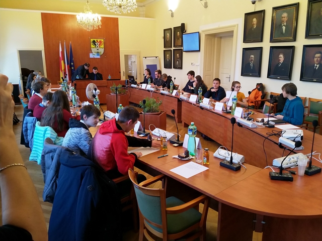 Jednání Dětského parlamentu města Poděbrady